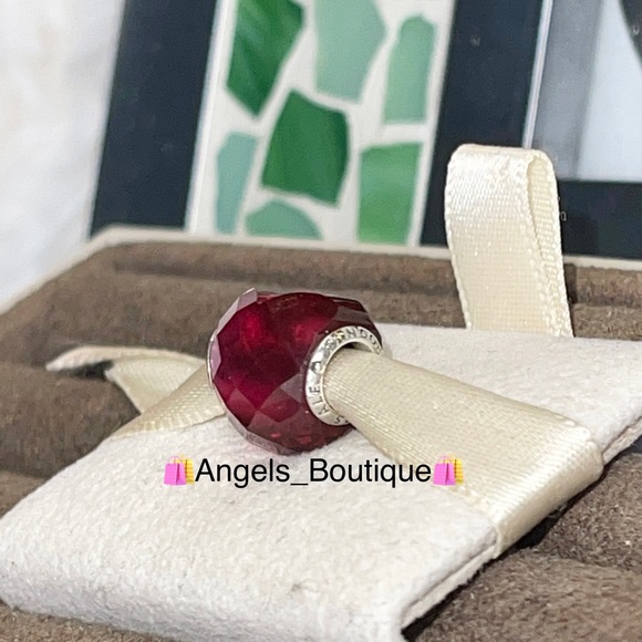 New PANDORA Fuchsia Shape of Love Charm - Picture 6 of 6